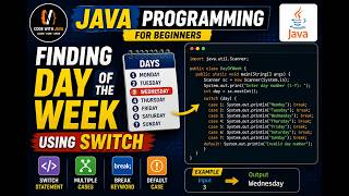 Java Program to Find the Day of the Week Using Switch Case | Beginner Tutorial