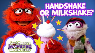 Sam & Murphy’s Monster Handshake | Funny Monster Friends