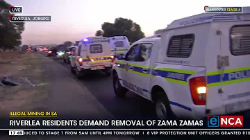 Riverlea residents demand removal of zama zamas