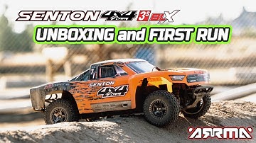 2019 ARRMA Senton 4x4 3S BLX RC Track Unboxing First Run