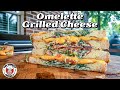 Not Your Typical Grilled Cheese Here | Omelette Grilled Cheese on the Blackstone Griddle