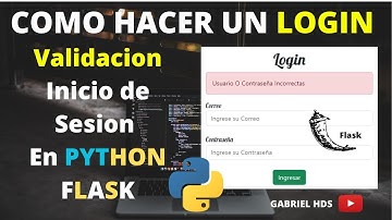 Como hacer un Login  (Validación de datos) con PYTHON FLASK y MySQL #python #mysql #flask