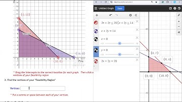 Linear Programming with Desmos.com -- Video 2 of Lesson 7