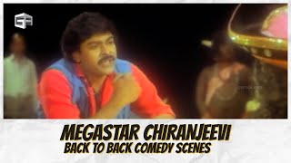 Megastar Chiranjeevi Comedy Scenes | Back 2 Back Comedy Scenes | Vijetha, Yamudiki Mogudu