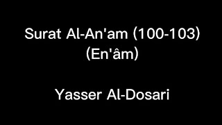 Surat Al-An'am (100-103) - Yasser Al-Dosari [Turkish/Türkçe]