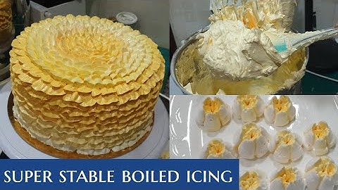 how to make boiled icing | marsmallow icing |super stable | step by step tutorial | Bake N Roll