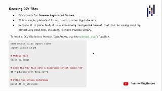 Python Programming & Data Analytics (Lecture #45)