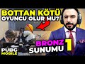 DÜNYANIN İLK VE TEK SERİSİ!! BİR OYUNCU BOTTAN KÖTÜ OLABİLİR Mİ?? BRONZ SUNUMU #1 | PUBG MOBILE