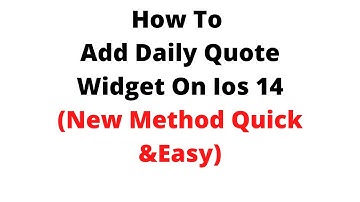 how to add daily quote widget on ios 14,quote of the day widget for iphone