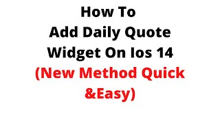 how to add daily quote widget on ios 14,quote of the day widget for iphone screenshot 1