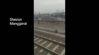 Suara announcer dalam KRL ketika memeasuki Sta.Manggarai