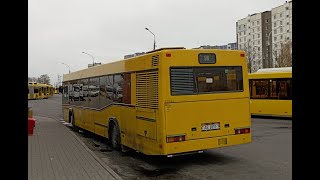 Автобус МАЗ-103.065 гос. № АЕ 3831-7 маршрут №96 в Минске (ПОЕЗДКА)