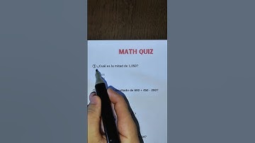 MATH QUIZ! #quiz #math #mathematics #trivia #preguntasyrespuestas