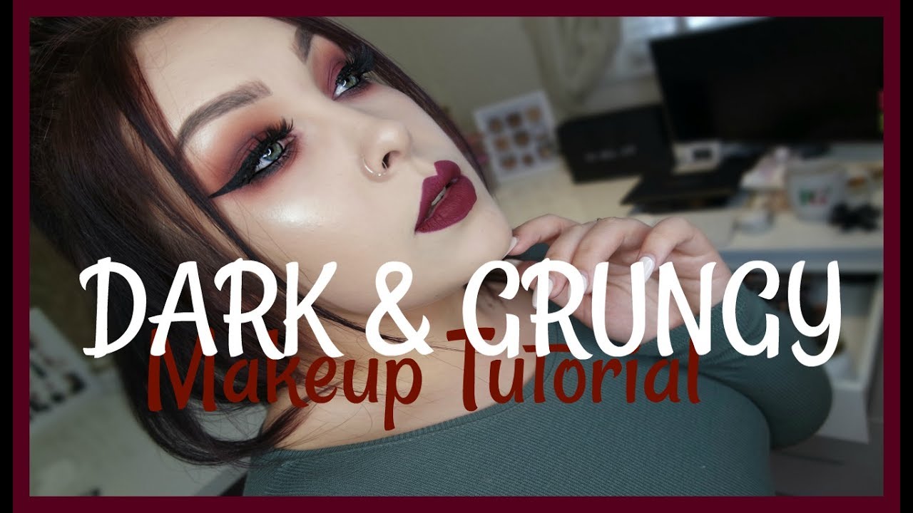 RED, SMOKEY & GRUNGY | MAKEUP TUTORIAL.