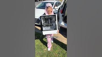 Brother & Sister gaming setup #setup #pc #girly #aestheticsetup #cozysetup #whitepc #surprise #tech