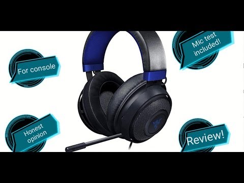 Razer kraken for console review!! With mic test!!!