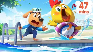 Safety in Swimming Pools🏊| Safety Tips | Police Cartoon | Kids Cartoon | Sheriff Labrador | BabyBus