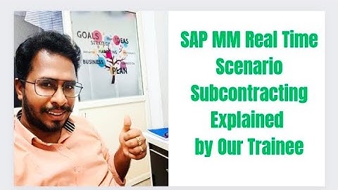 SAP MM Subcontracting Process steps-SAP MM Real Time Scanario -SAP MM Course In Telugu -MM in telugu