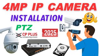 CP Plus 4MP IP Camera Installation & NVR Configuration in Telugu | Step by Step Full Guide”