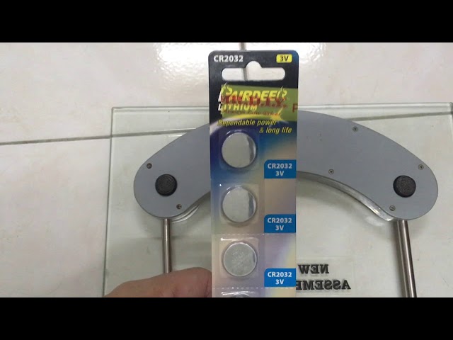 How to change Digital Weighing Scale battery 