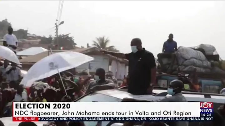 Election 2020: John Mahama ends tour in Volta and Oti Region - The Pulse on JoyNews (24-8-20)