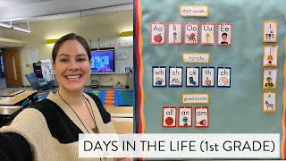 Days in the Life of a First Grade Teacher // Personal Narratives, Teen Numbers, & Phonemic Awareness