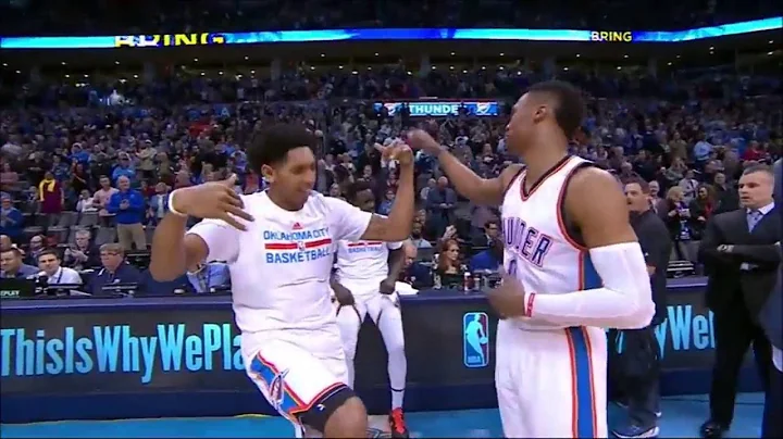 Russell Westbrook and Cameron Payne Pregame Dance ...