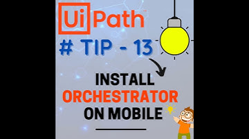 #shorts | UiPath | Install Orchestrator on Mobile | RPA | Tips and Tricks