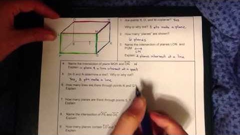 Points, Lines & Planes Part 3