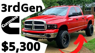Buying A 3rd Gen Ram with a 5.9 CUMMINS TURBO DIESEL for JUST $5,300!