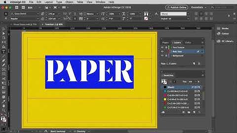 Create a 3D Paper Cut-Out Text Effect in Adobe InDesign