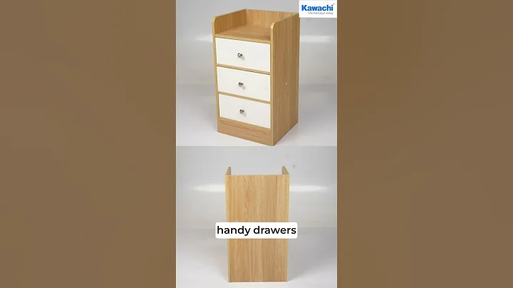 Kawachi Bedside Table with Storage Drawers - Stylish & Functional Nightstand for Any Room