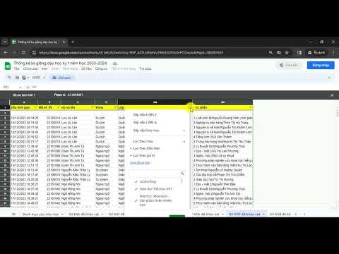 Lọc dữ liệu trên Excel, lọc dữ liệu trên Google Sheet | Góc của Yến