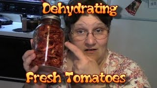 Dehydrating Fresh Tomatoes