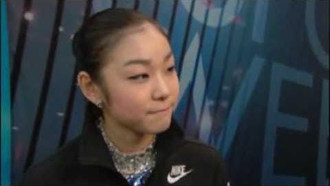 Olympic Figure Skating  Champion Queen YUNA KIM -2010 Worlds FS interview