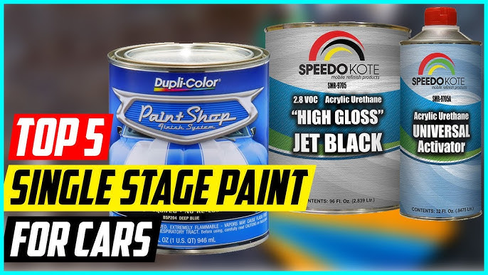 Restoration Shop Boulevard Black Acrylic Urethane Auto Paint Complete Quart Paint  Kit, Single Stage High Gloss 