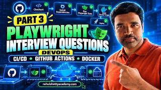 Part 3 - Playwright Interview Questions - CI/CD, GitHub Actions, Sharding, Docker, Azure