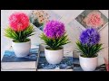 Diy tutorial cara membuat bunga hias dari plastik kresek  how to make flower from plastic bag