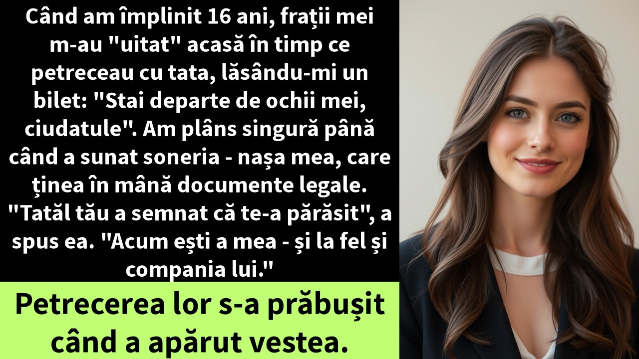 Când am împlinit 16 ani, frații mei m-au 
