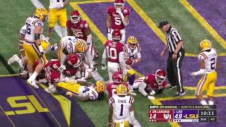 Burrow Runs In For Touchdown\/\/ College Football Playoff Highlights 2019-2020