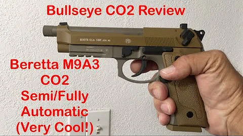 Beretta M9A3 CO2 BB Pistol (Full Auto demo, Very Cool!)