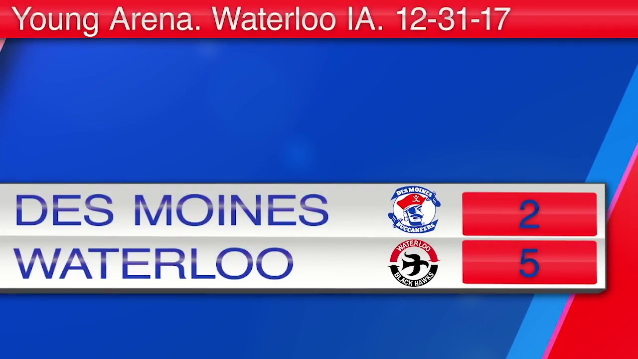 Des Moines Buccaneers vs. Waterloo Blackhawks December 31, 2017