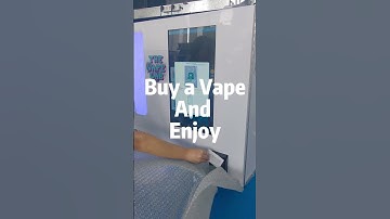 Wall mounted smart Vape vending machine ready to ship to Spain, with age checking feature.