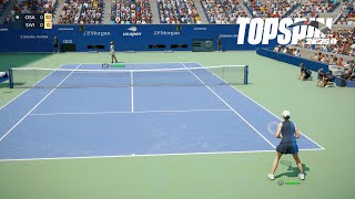 Top Spin 2K25 - Iga Swiatek Vs Naomi Osaka - US Open COURT LEVEL VIEW (PS5)