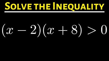 #31. Solving a Quadratic Inequality with the Test Point Method (Greater Than Symbol Example)