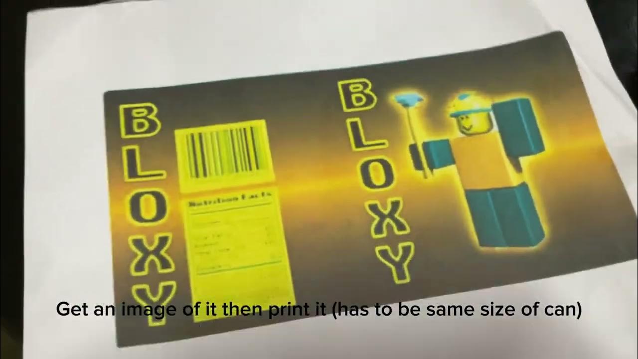 Tutorial on how to make bloxy cola youtube