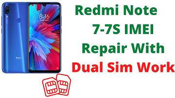 Redmi note 7  IMEI repair..... (eMMc change  after dual sim work)