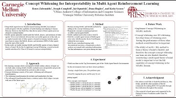 Concept Whitening for Interpretability in Multi Agent Reinforcement Learning