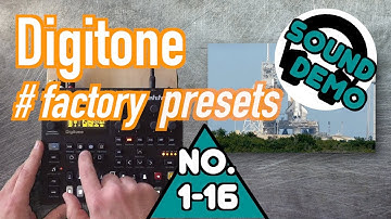 ELEKTRON DIGITONE | big SOUND DEMO - 16 factory tracks included on BANK A | FM-SYNTHESIZER