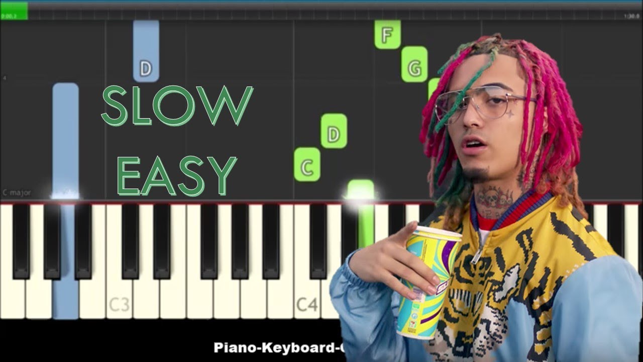 Piano for Gucci Gang by Pump – Easy Piano Tutorial